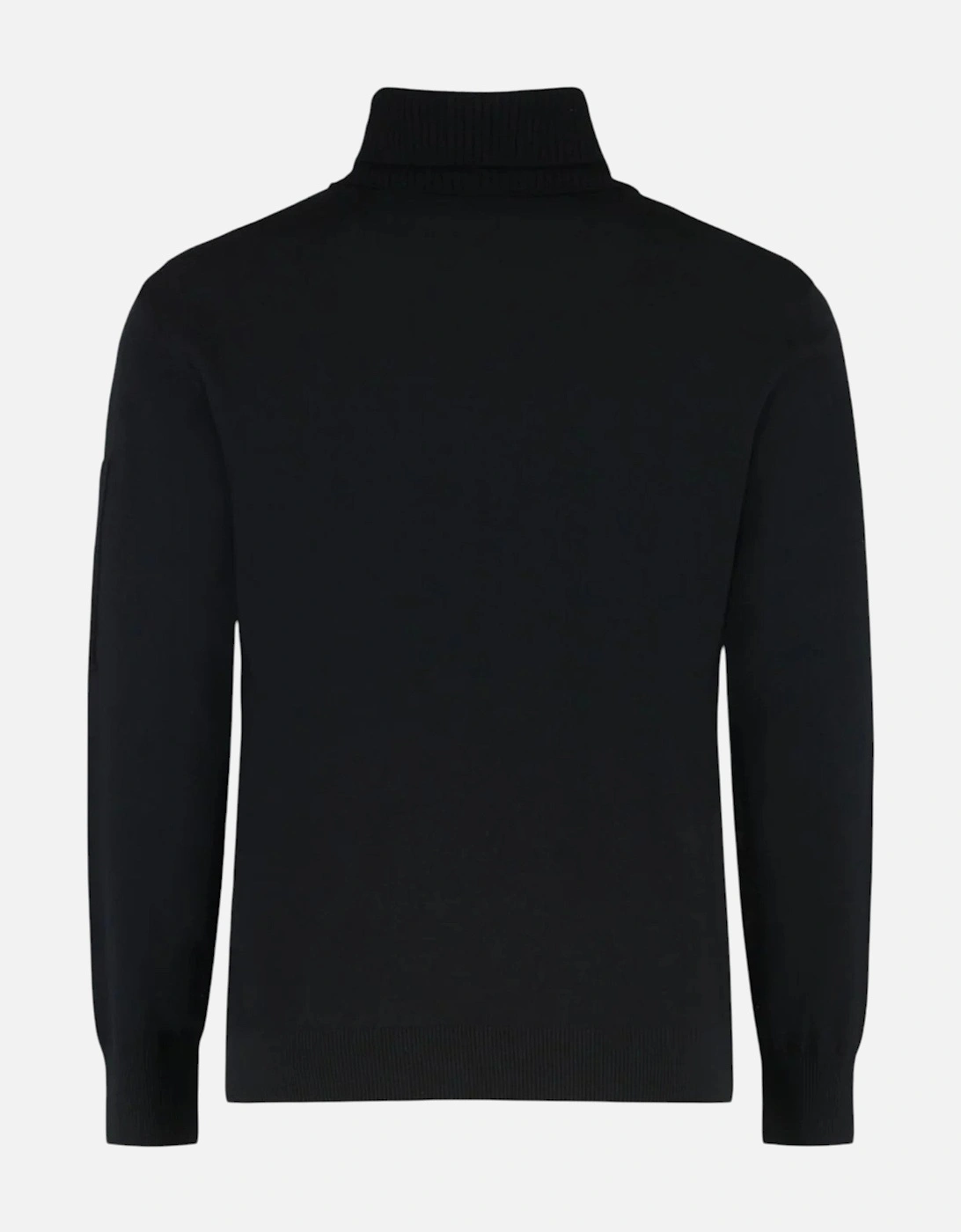 C.P. Company Merino Wool Turtleneck Black Sweatshirt