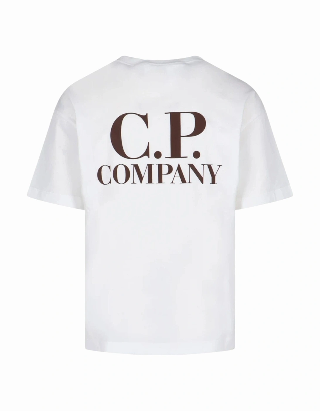 C.P. Company Logo Print White T-Shirt