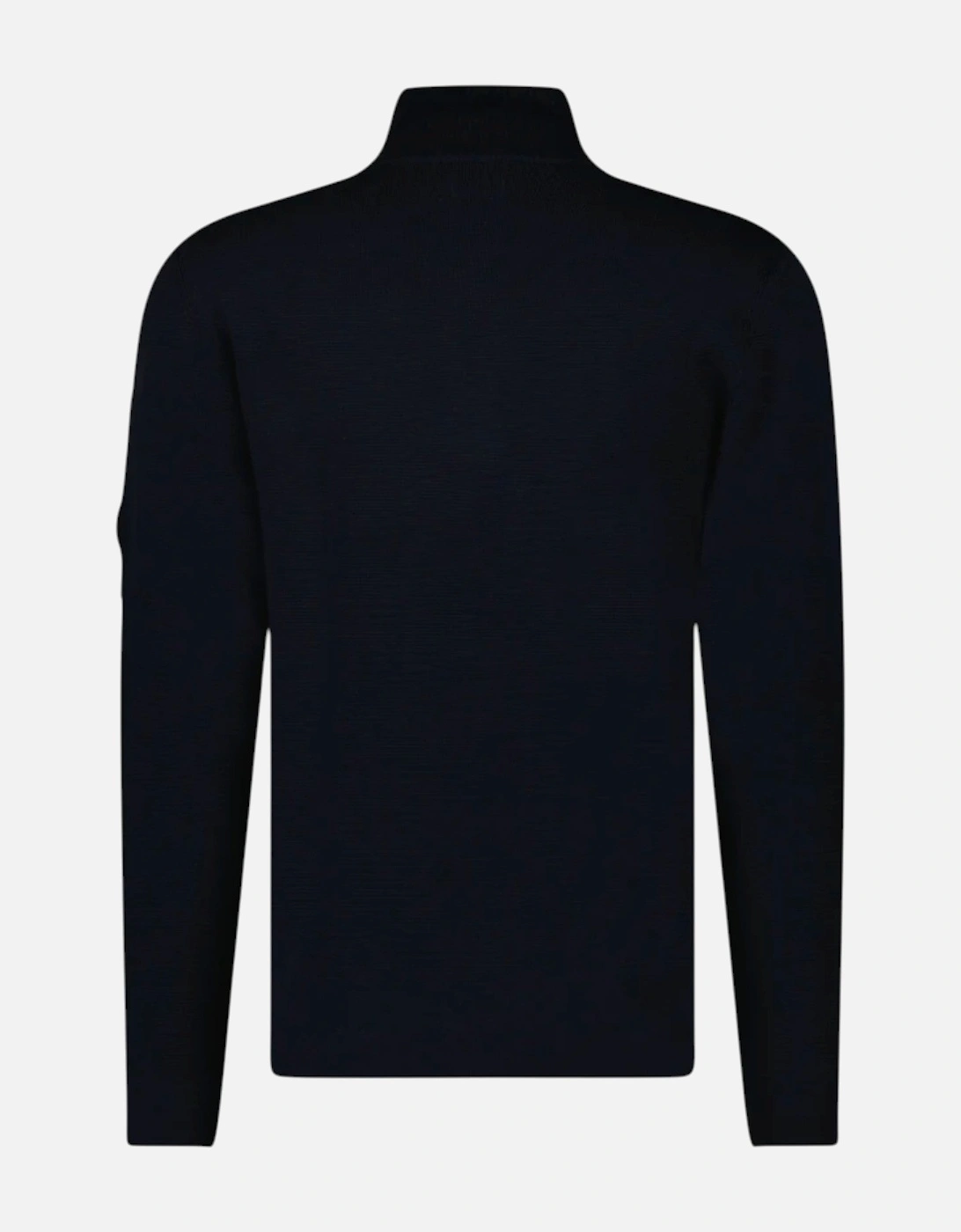 C.P. Company Merino Wool Navy 1/4 Zip Knitwear Sweatshirt