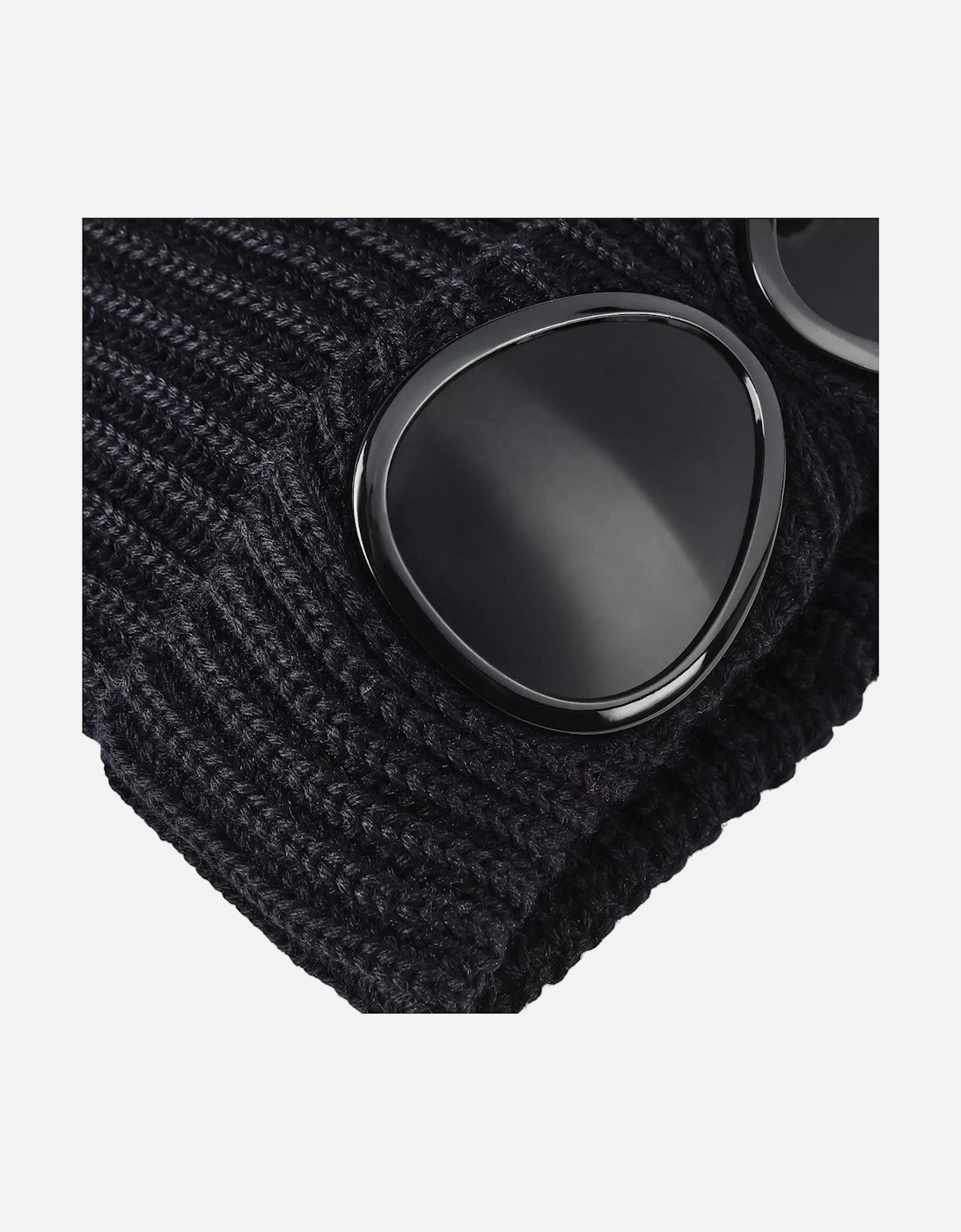 C.P. Company Merino Wool Goggle Black Beanie