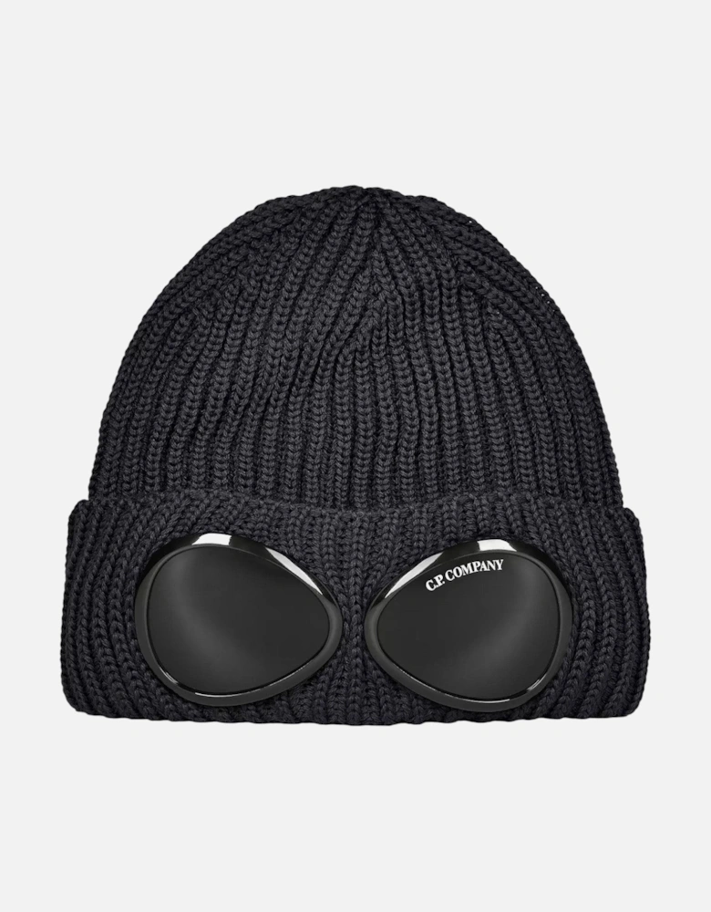 C.P. Company Merino Wool Goggle Black Beanie