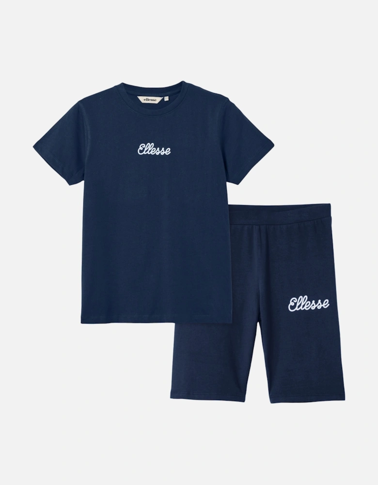 Nocelle T-Shirt & Short Set - Navy