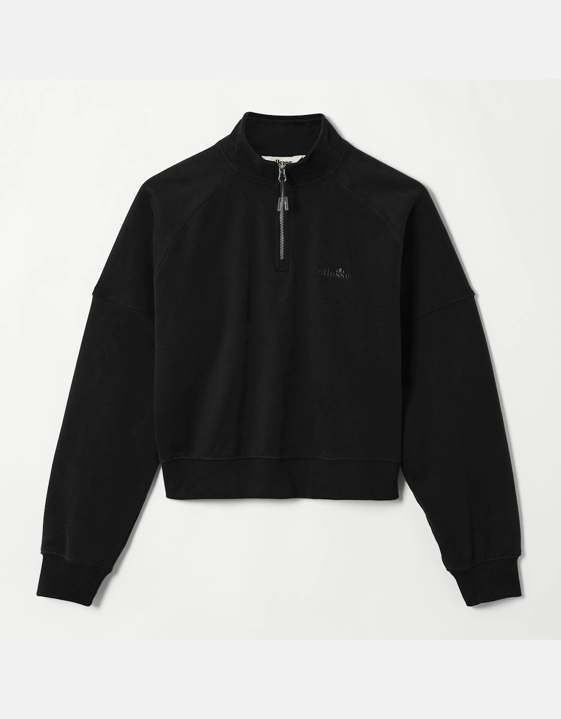 Ellesse Women's Carrera 1/4 Zip Sweatshirt - Black - Size: 14