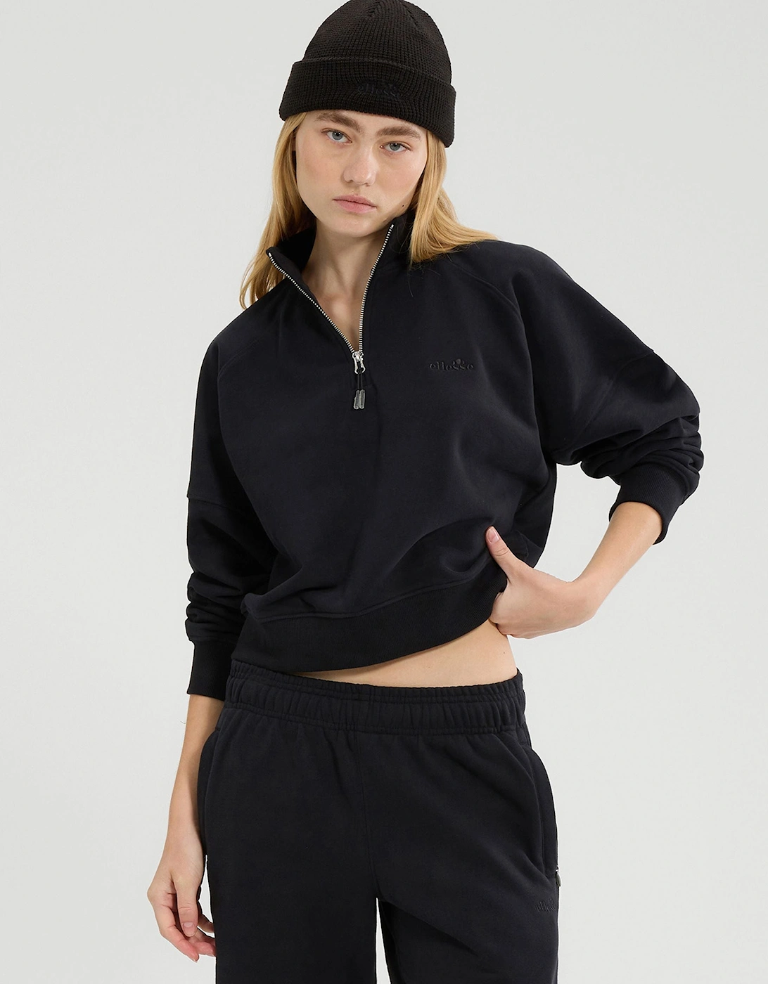 Carrera 1/4 Zip Sweatshirt - Black