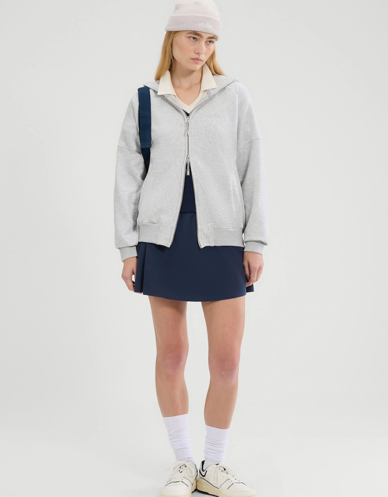 Pianella FZ Hoodie - Light Grey Marl