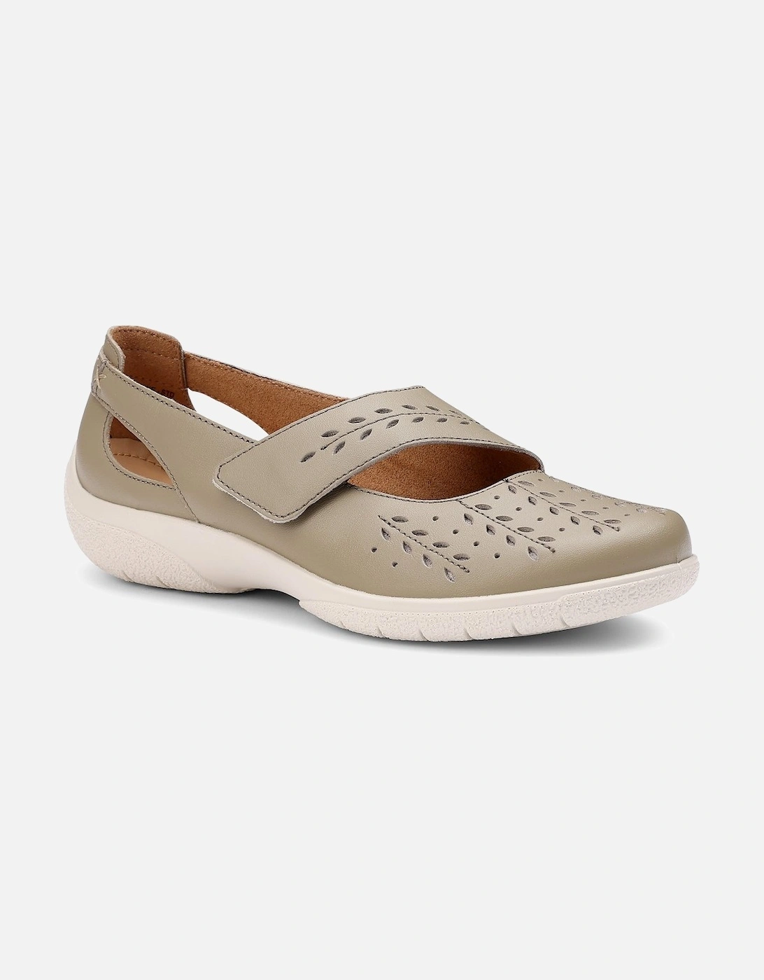 Hotter Women's Tan Daphne Extra Wide Mary Jane Shoes - Size: 7.5