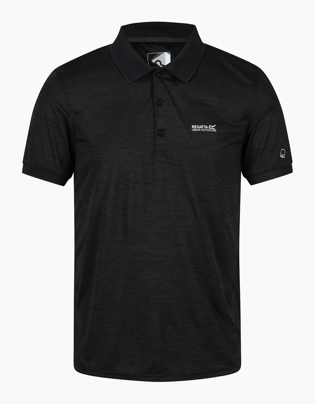 Regatta Men's Black Remex Ii Jersey Polo Shirt  38 M