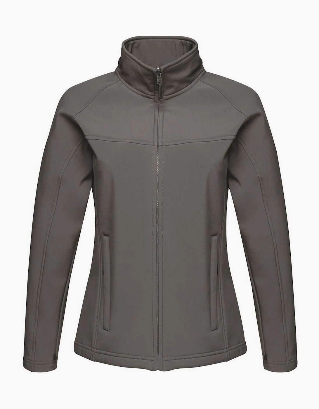 Regatta Women's Grey Professional Uproar Softshell Wind Resistant Jacket - Size: 18