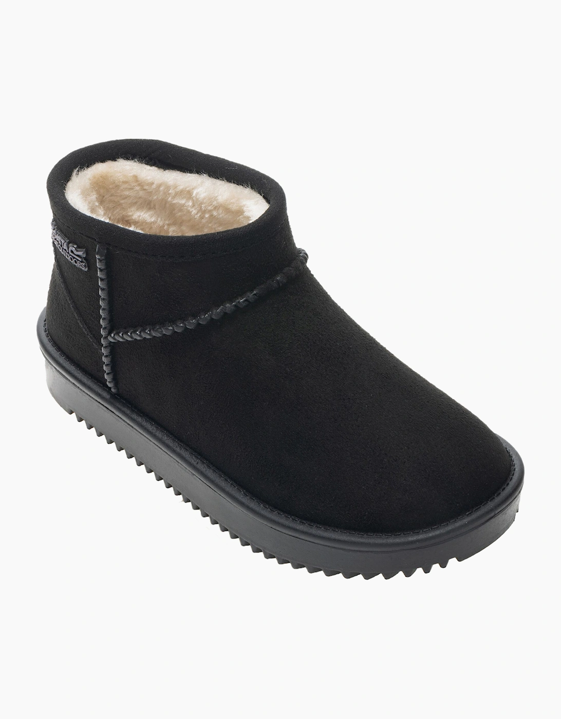 Regatta Unisex Black Childrens/ Risley Waterproof Winter Boots - Size 2 UK Kids