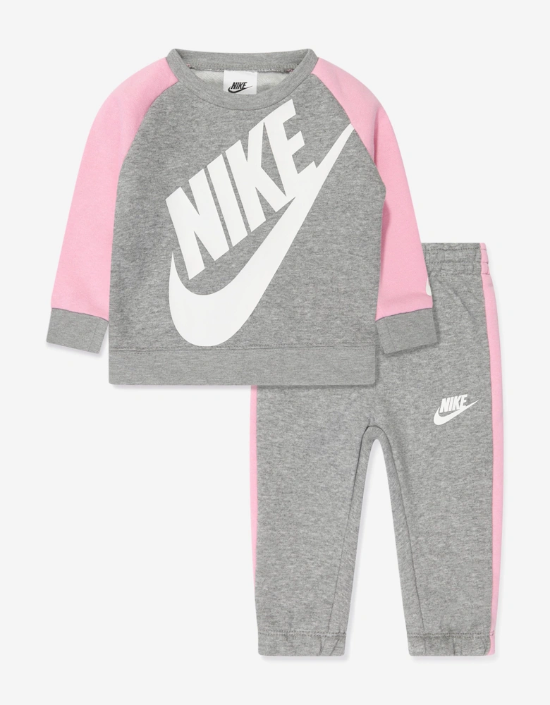 Baby Girls Oversized Futura Tracksuit in Grey