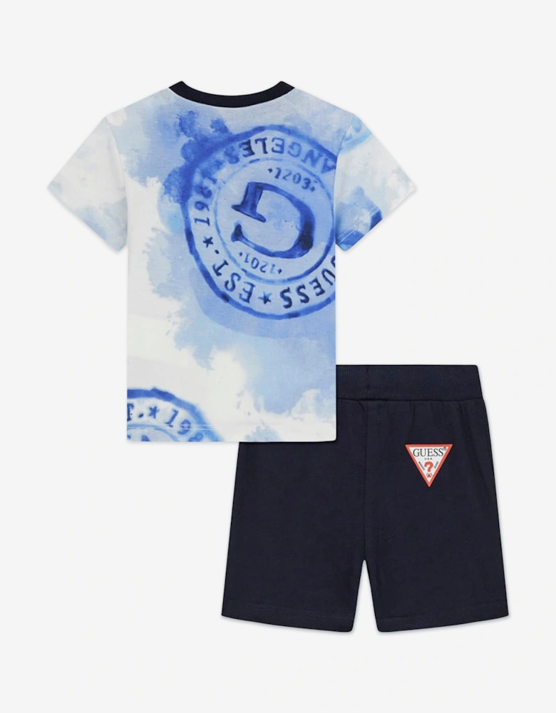 Baby Boys T-Shirt and Shorts Set in Blue