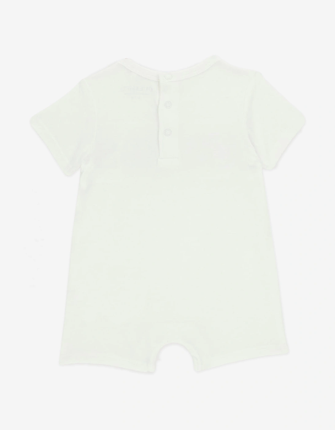 Baby Logo Romper in Ivory