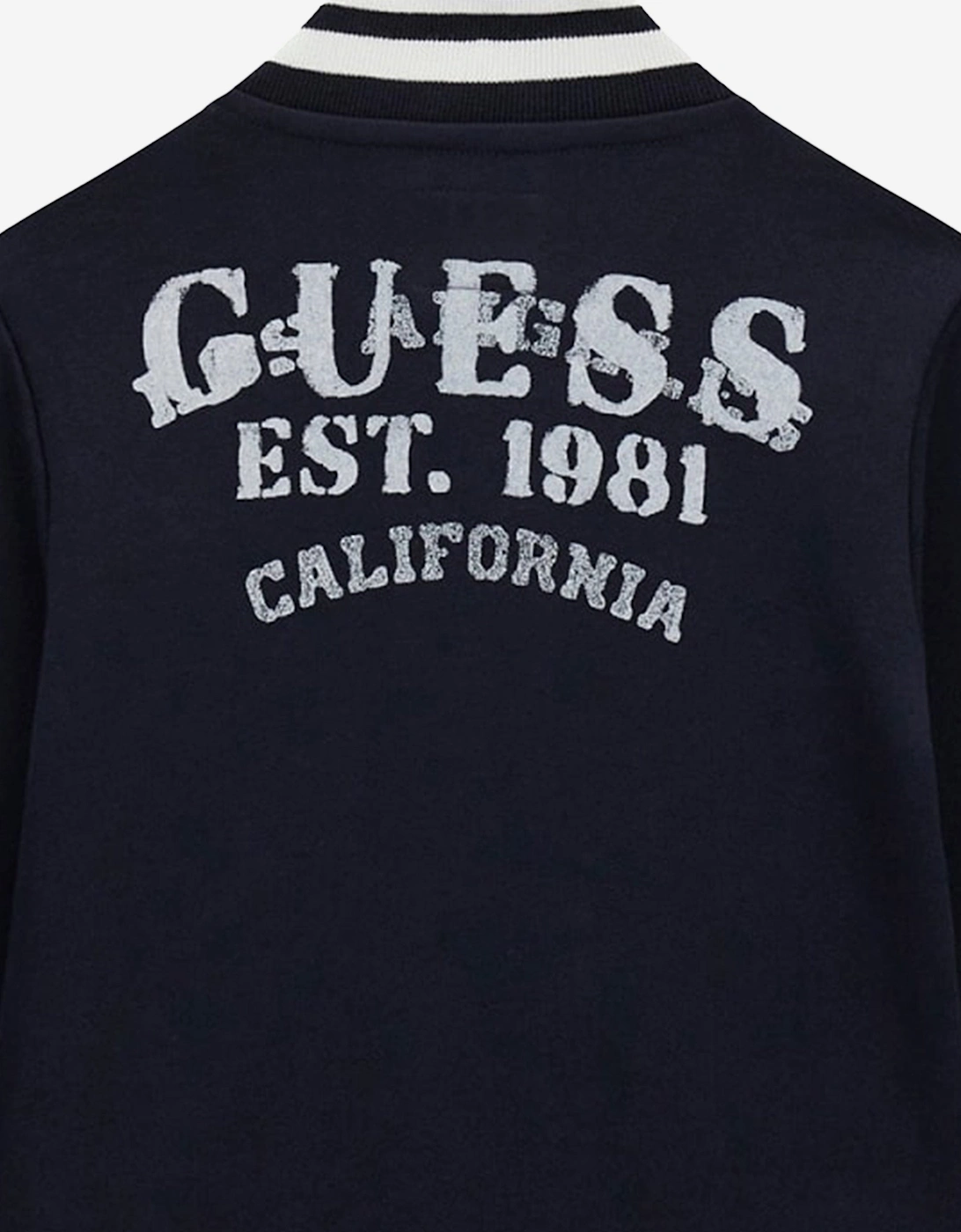 Boys Fleece Bomber Jacket in Navy