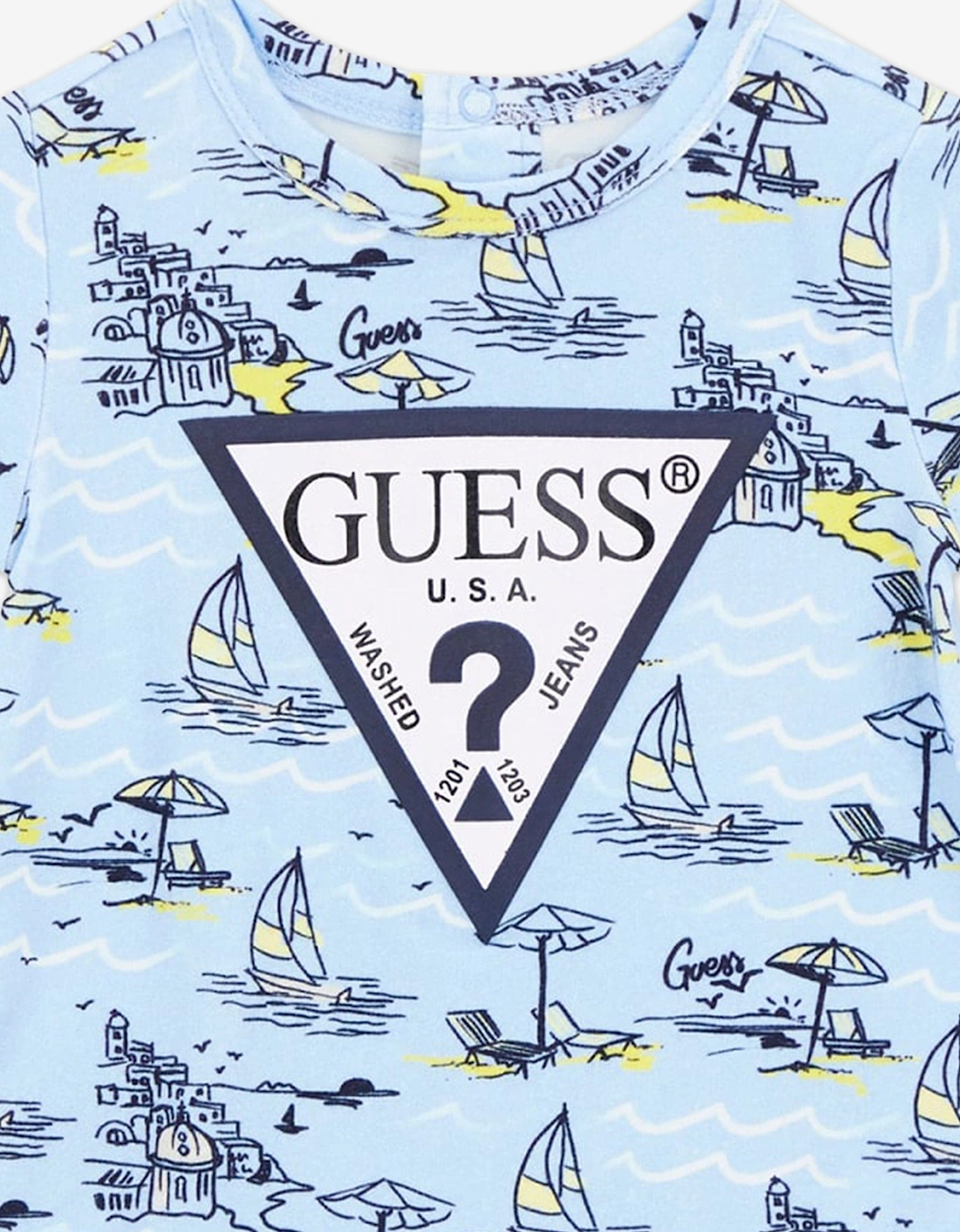 Baby Boys Sea City Romper in Blue