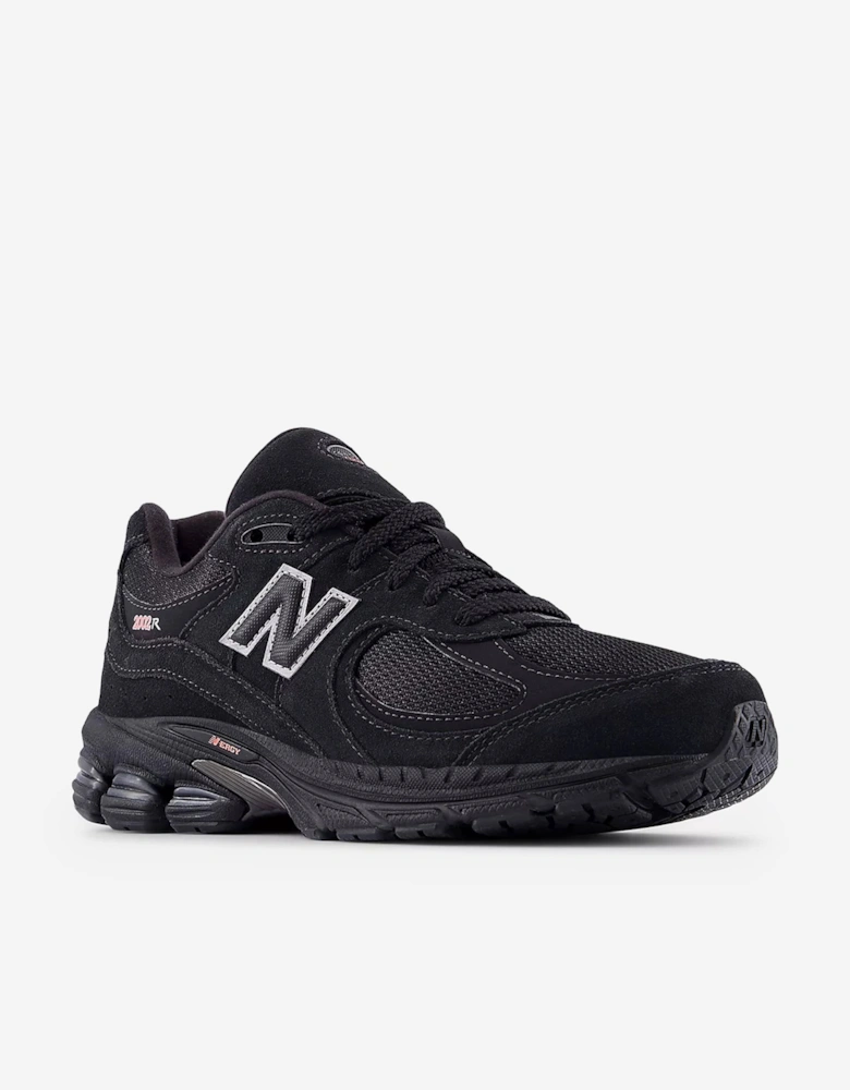 Kids 2002 Lace Trainers in Black