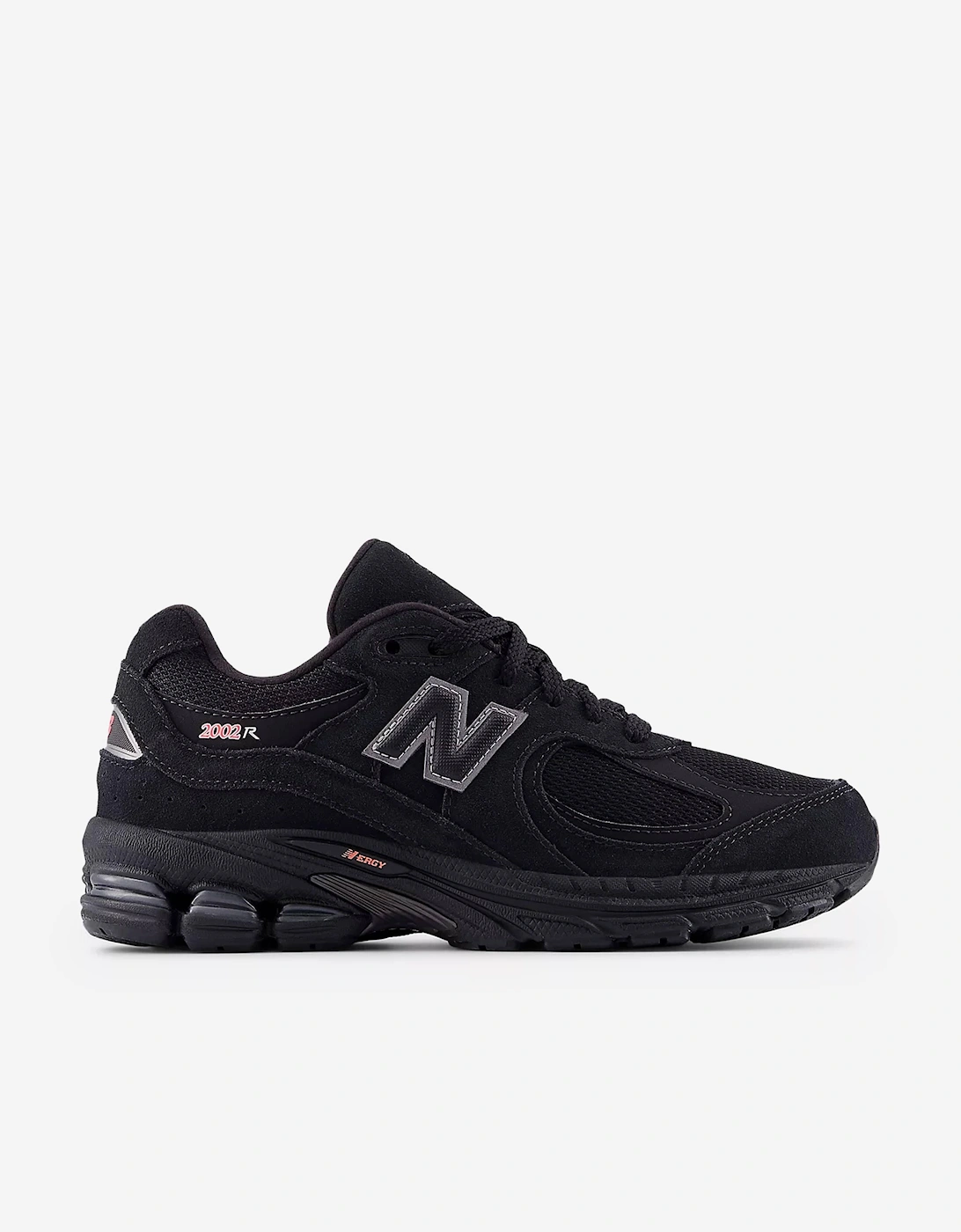 New Balance Girls Black 'S 2002 Lace Trainers In  Size 37 Kids