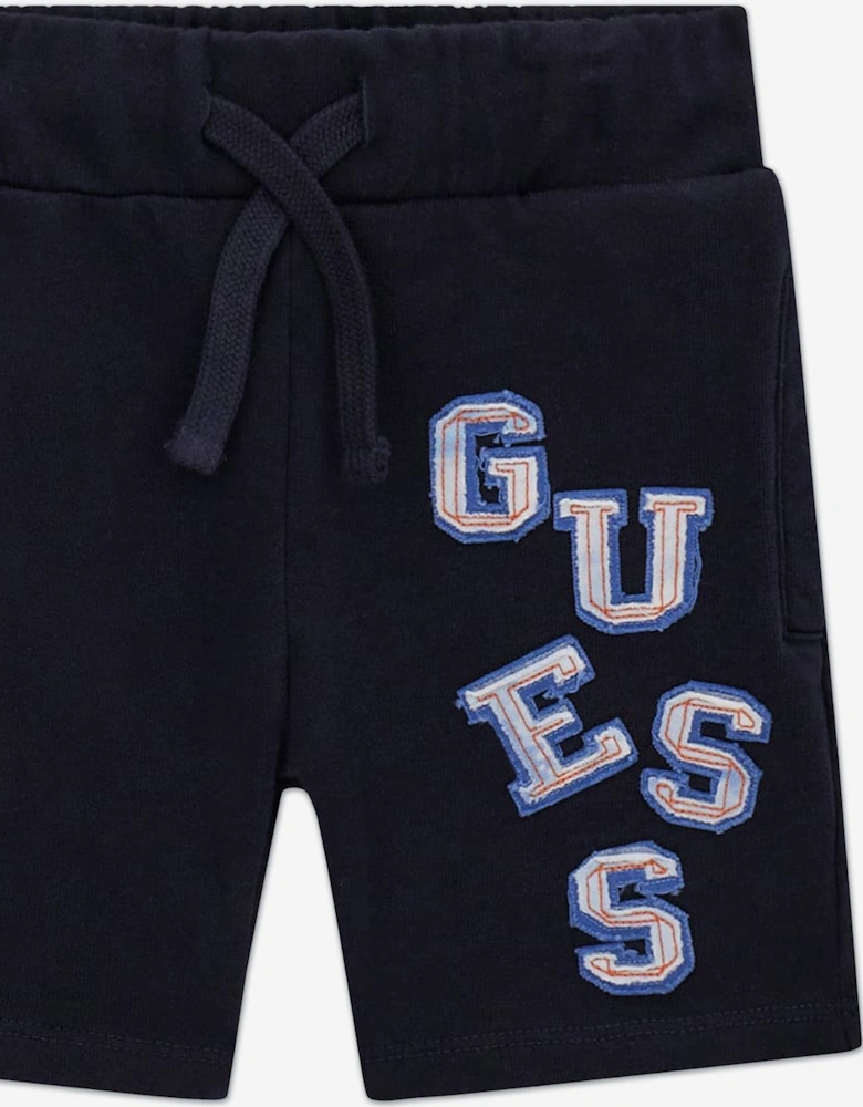 Boys Logo Bermuda Shorts in Navy