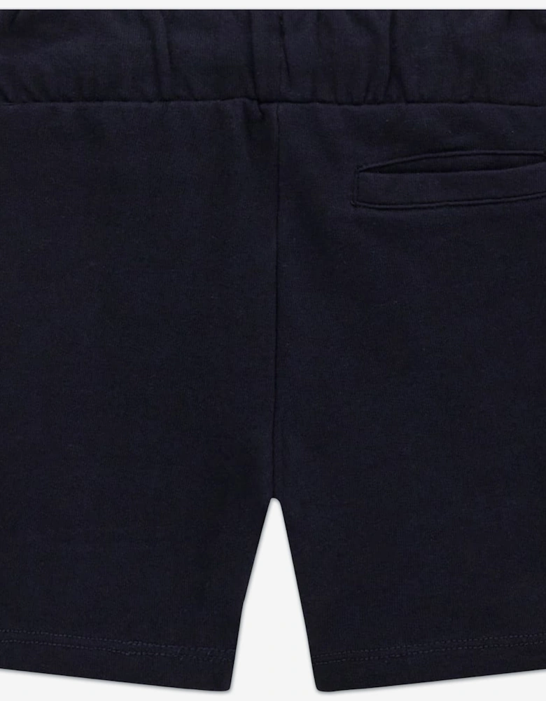 Boys Logo Bermuda Shorts in Navy