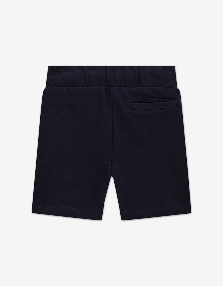 Boys Logo Bermuda Shorts in Navy