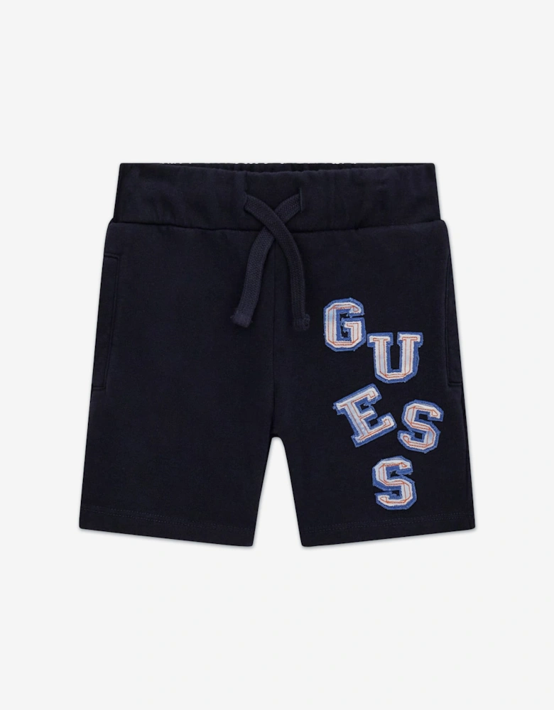 Boys Logo Bermuda Shorts in Navy