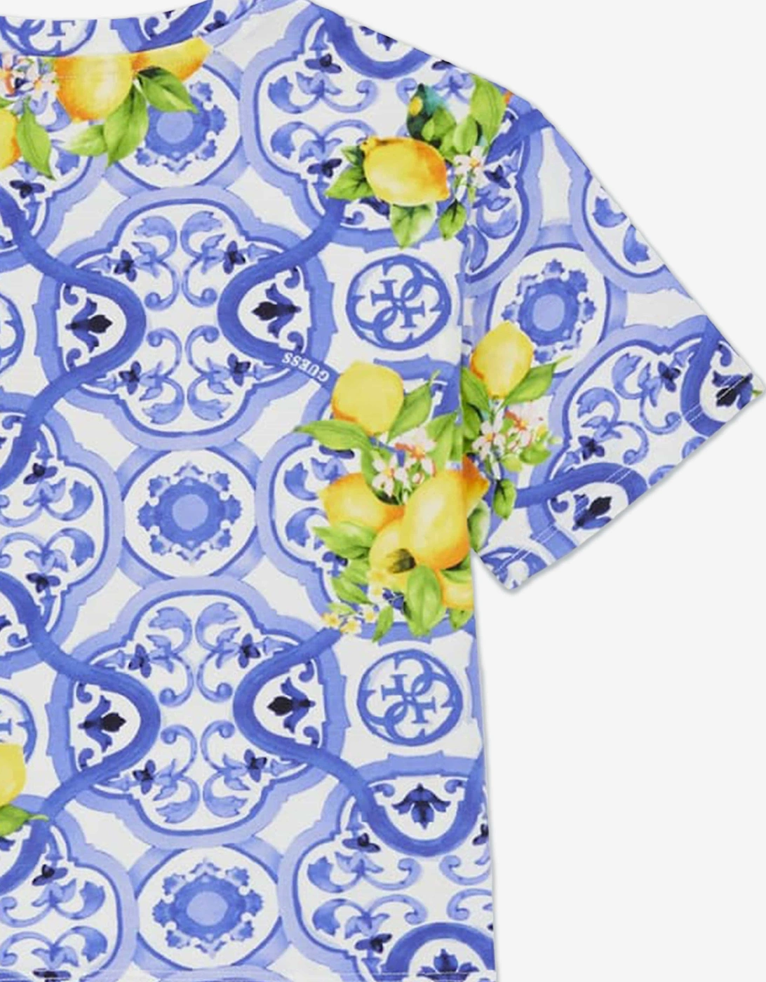 Girls Amalfi Coast Midi T-Shirt in Blue