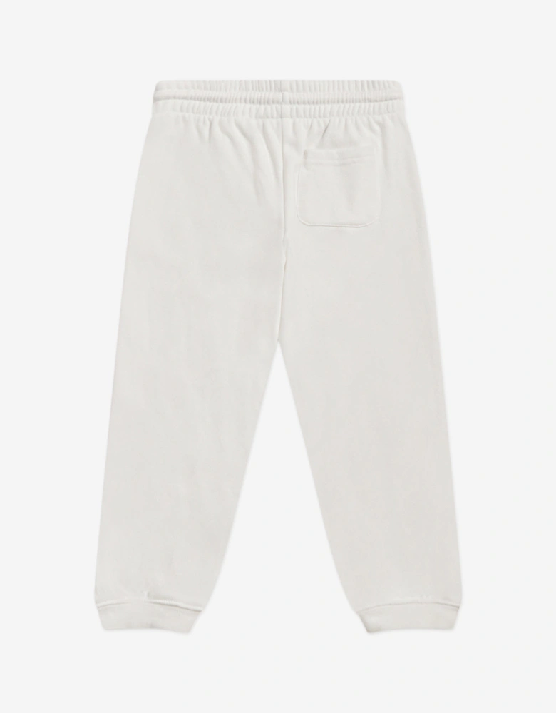 Baby Girls Colourblock Curved Hem Crew and Joggers Set in Ivory