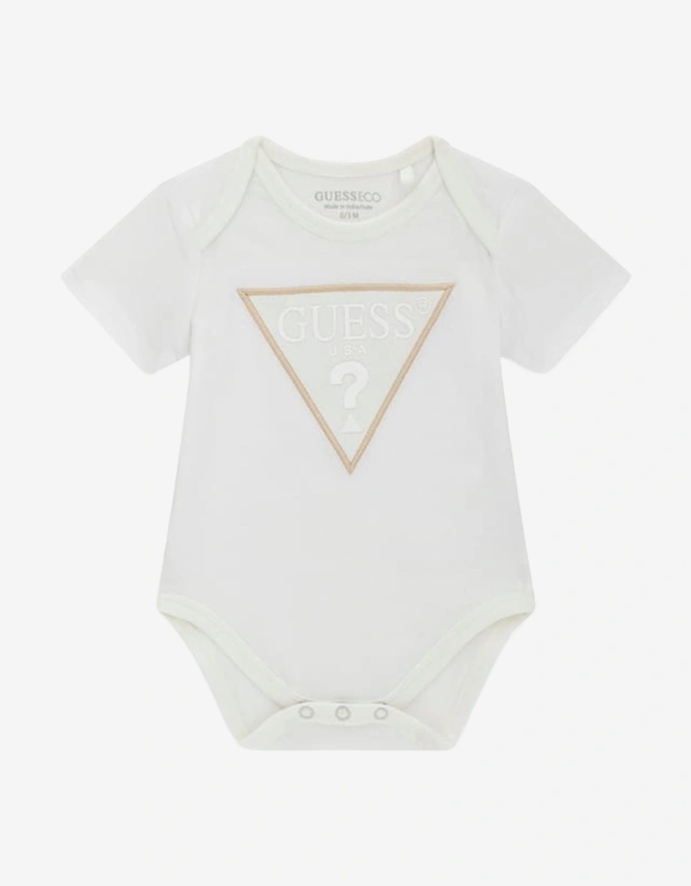 Baby 3 Piece Bodysuit Set in Ivory