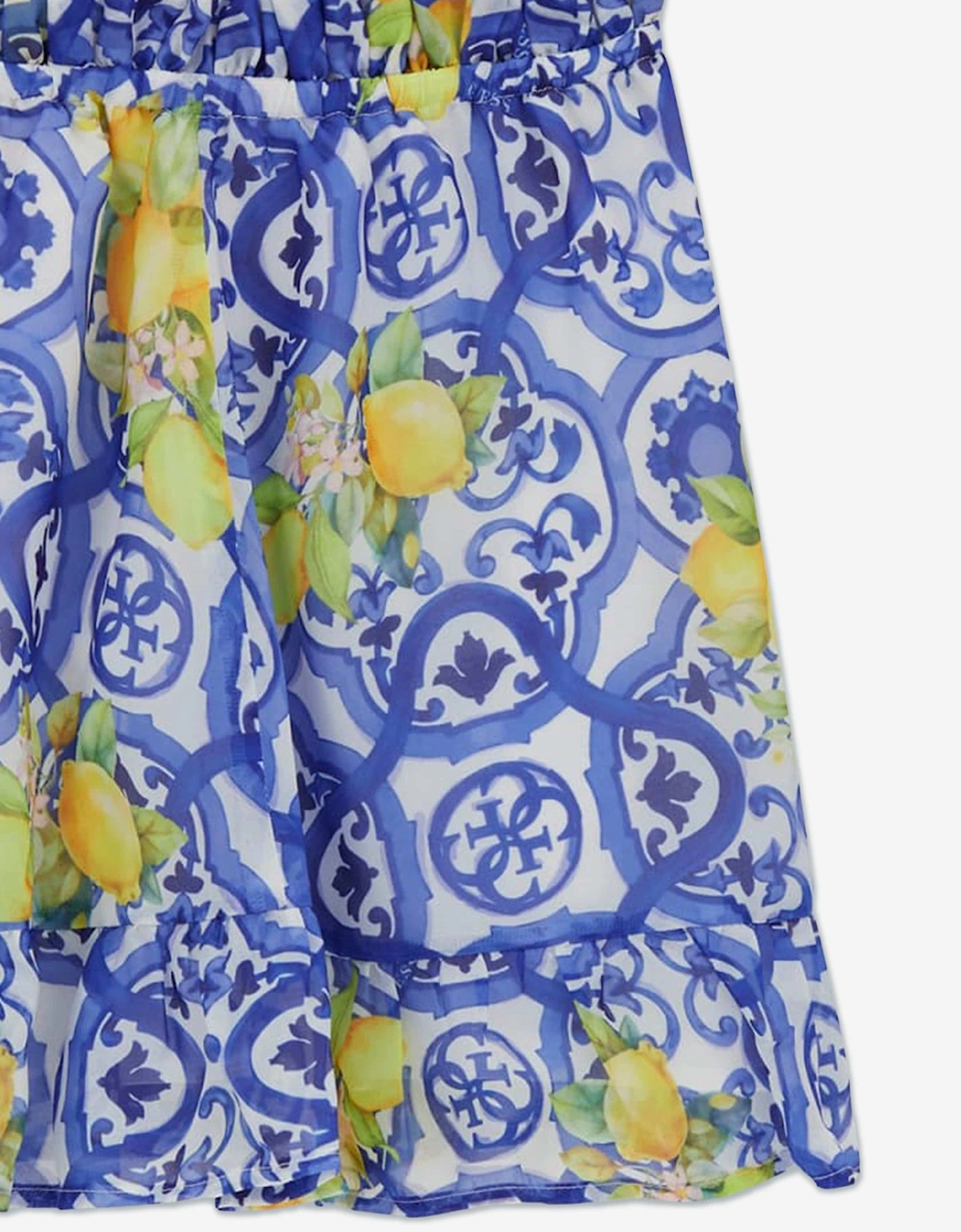 Girls Amalfi Coast Chiffon Flare Skirt in Blue