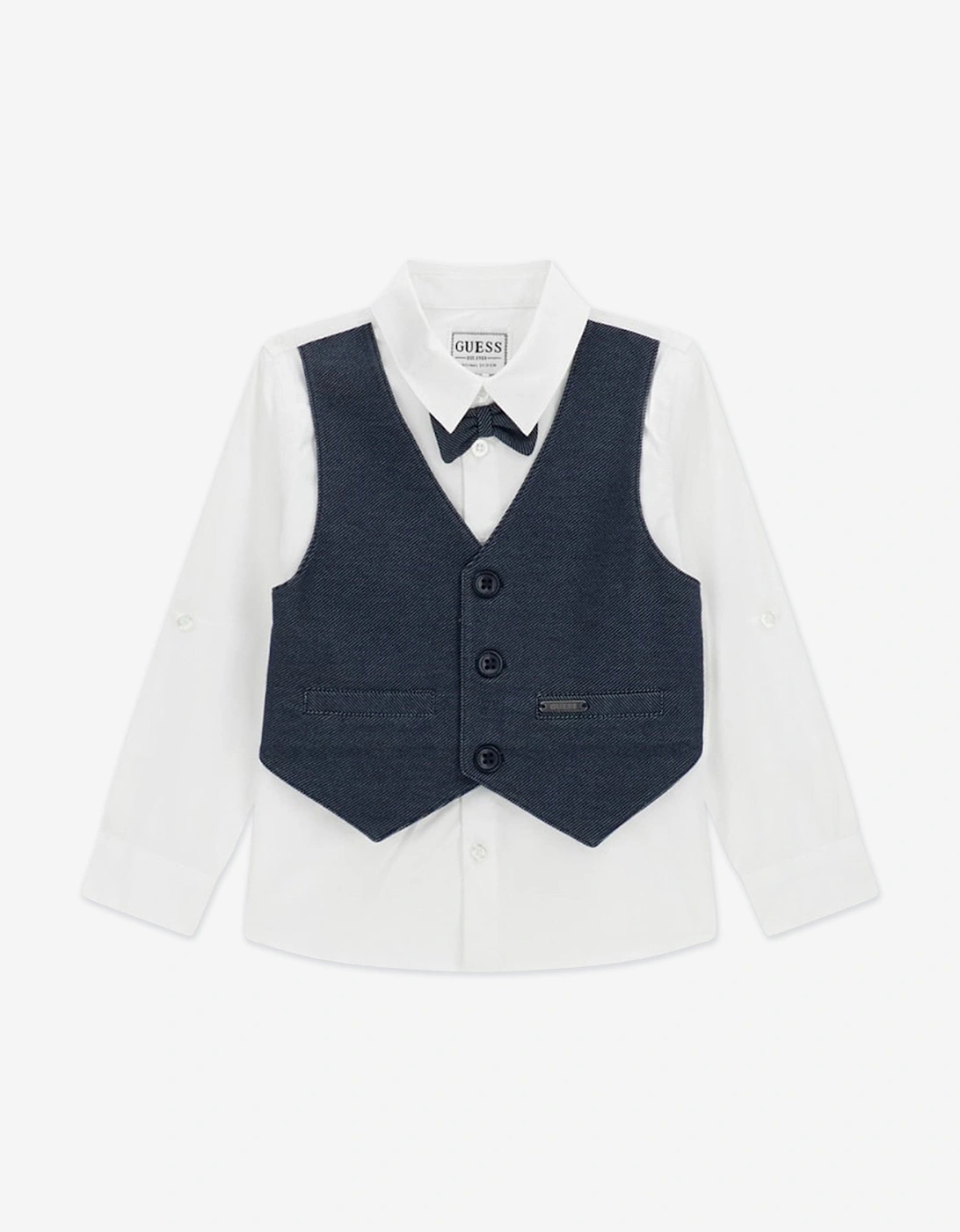 Boys Shirt and Trousers Set in Blue