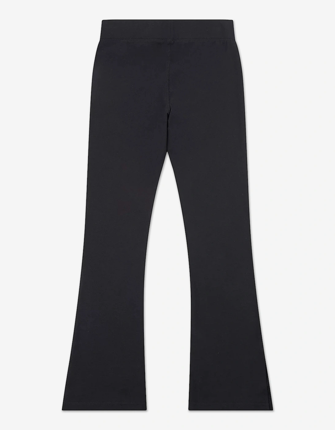 Girls Small Logo Flare Leggings in Black