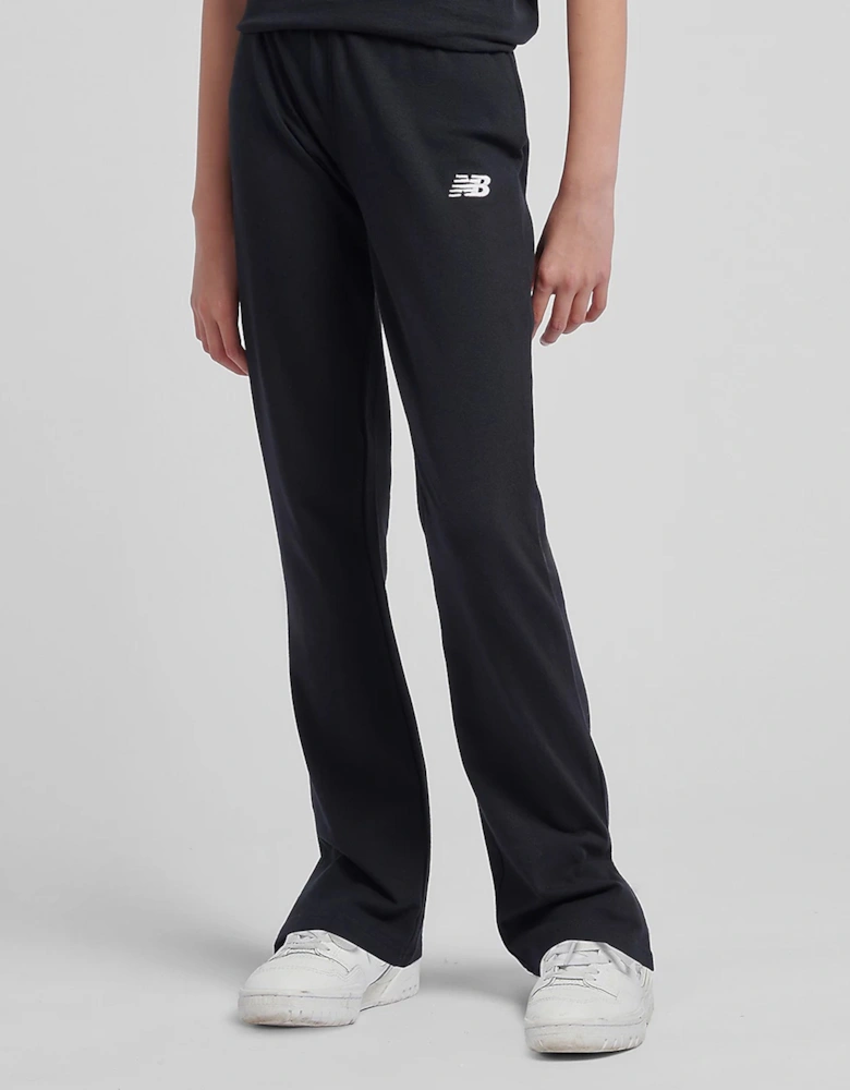 Girls Small Logo Flare Leggings in Black