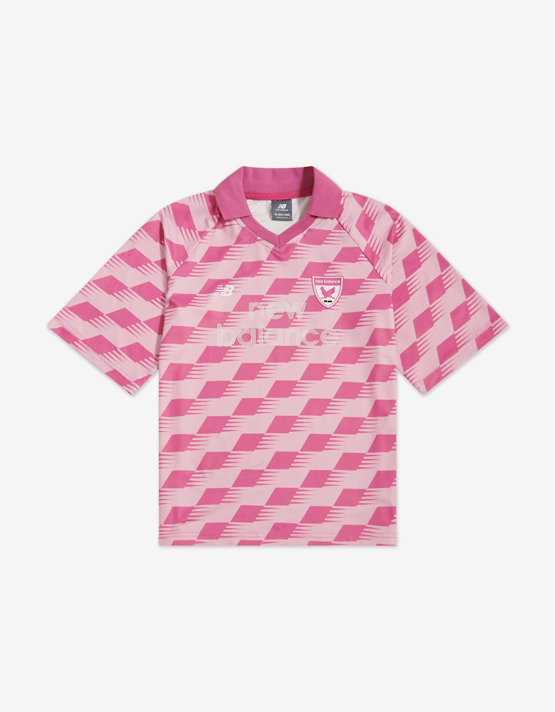 Girls Megaspeed AOP Football T-Shirt in Pink, 6 of 5