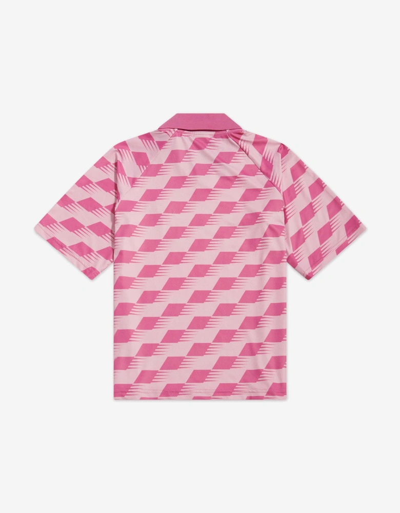 Girls Megaspeed AOP Football T-Shirt in Pink