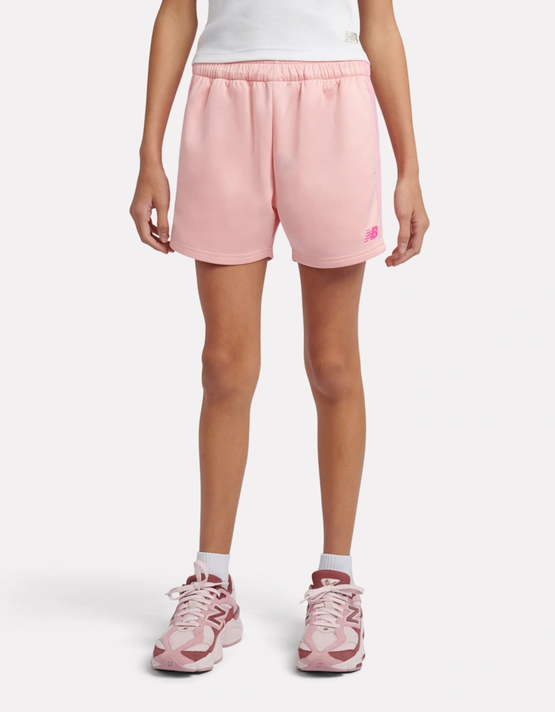 Girls Linear Team Shorts in Pink