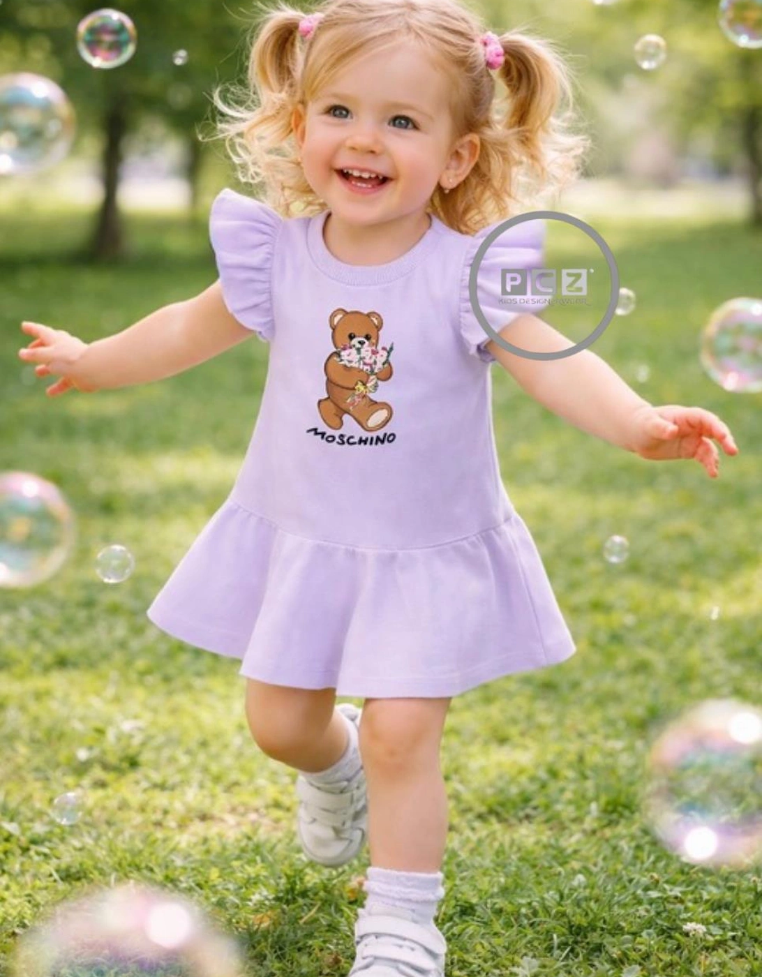 Moschino Girls Lilac 'S Baby/Toddler Dress Mdv0di Kids