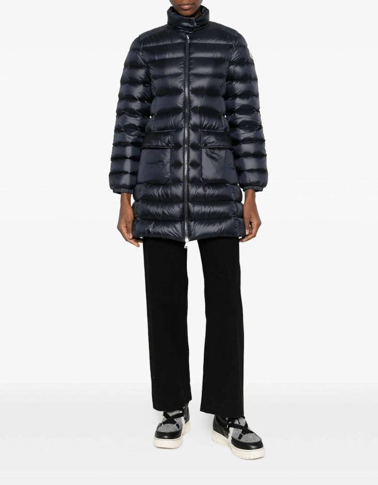 Womens Genet Long Coat Navy