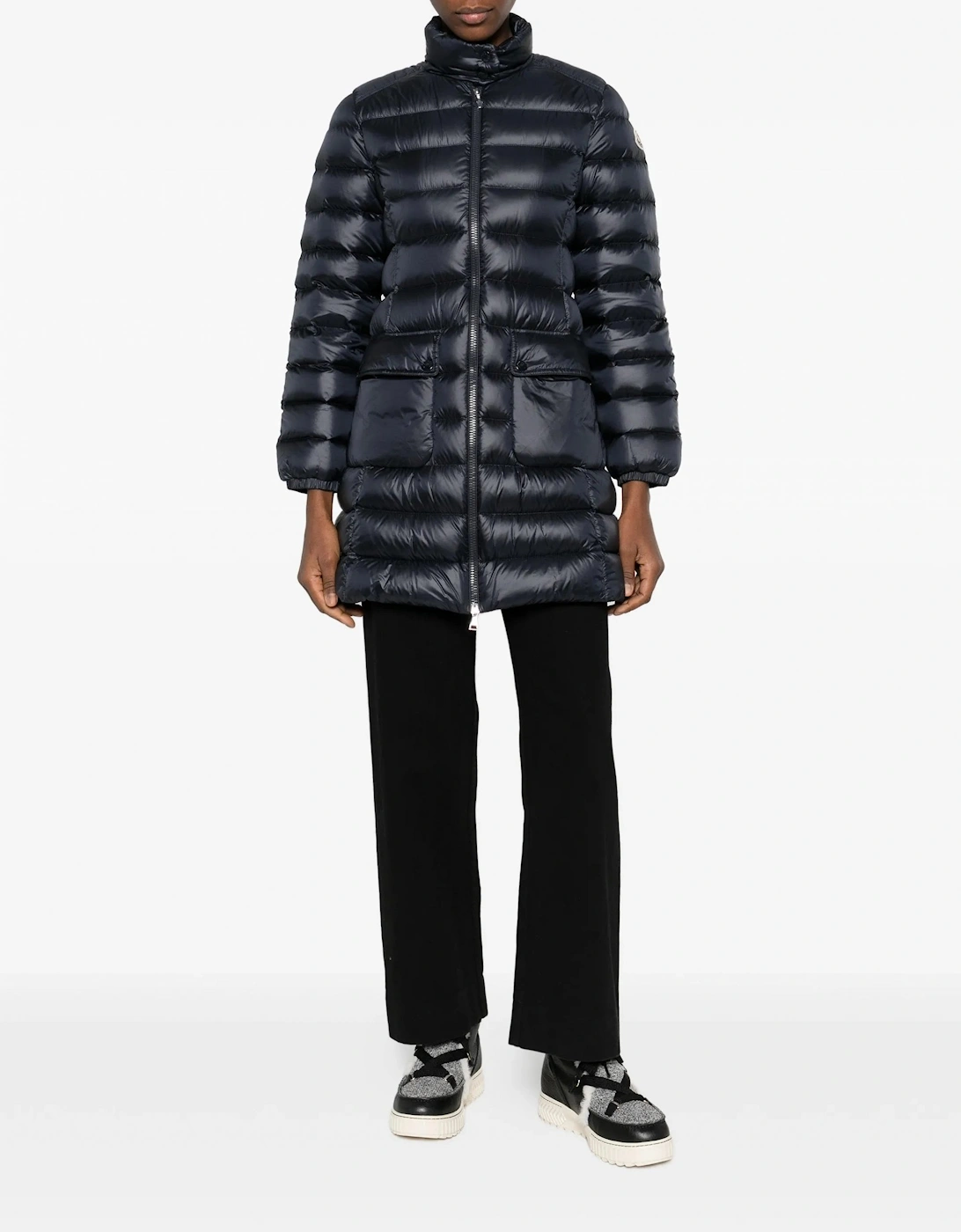 Womens Genet Long Coat Navy