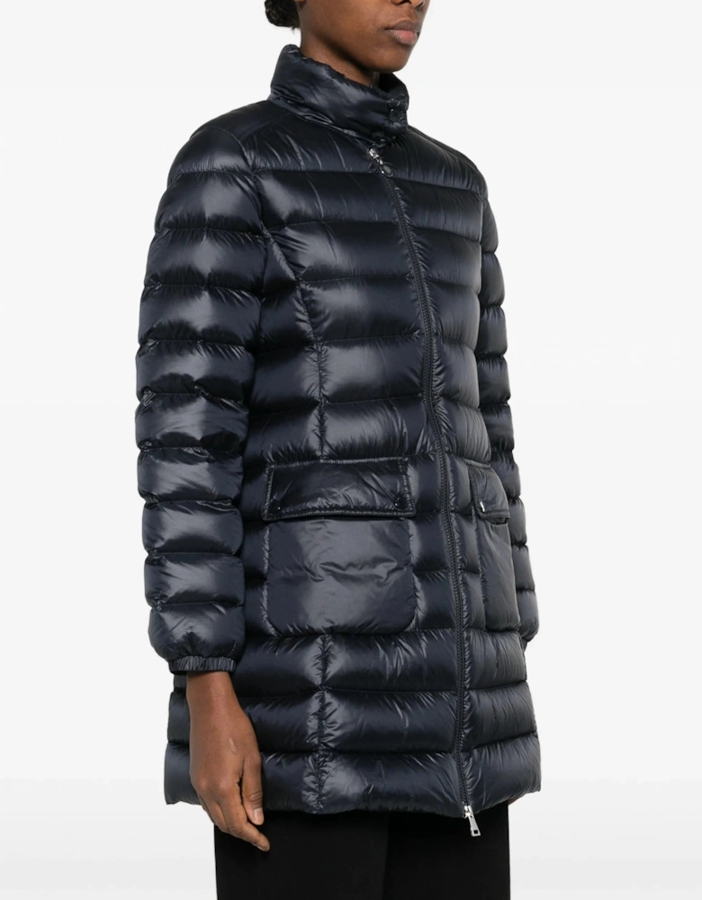 Womens Genet Long Coat Navy