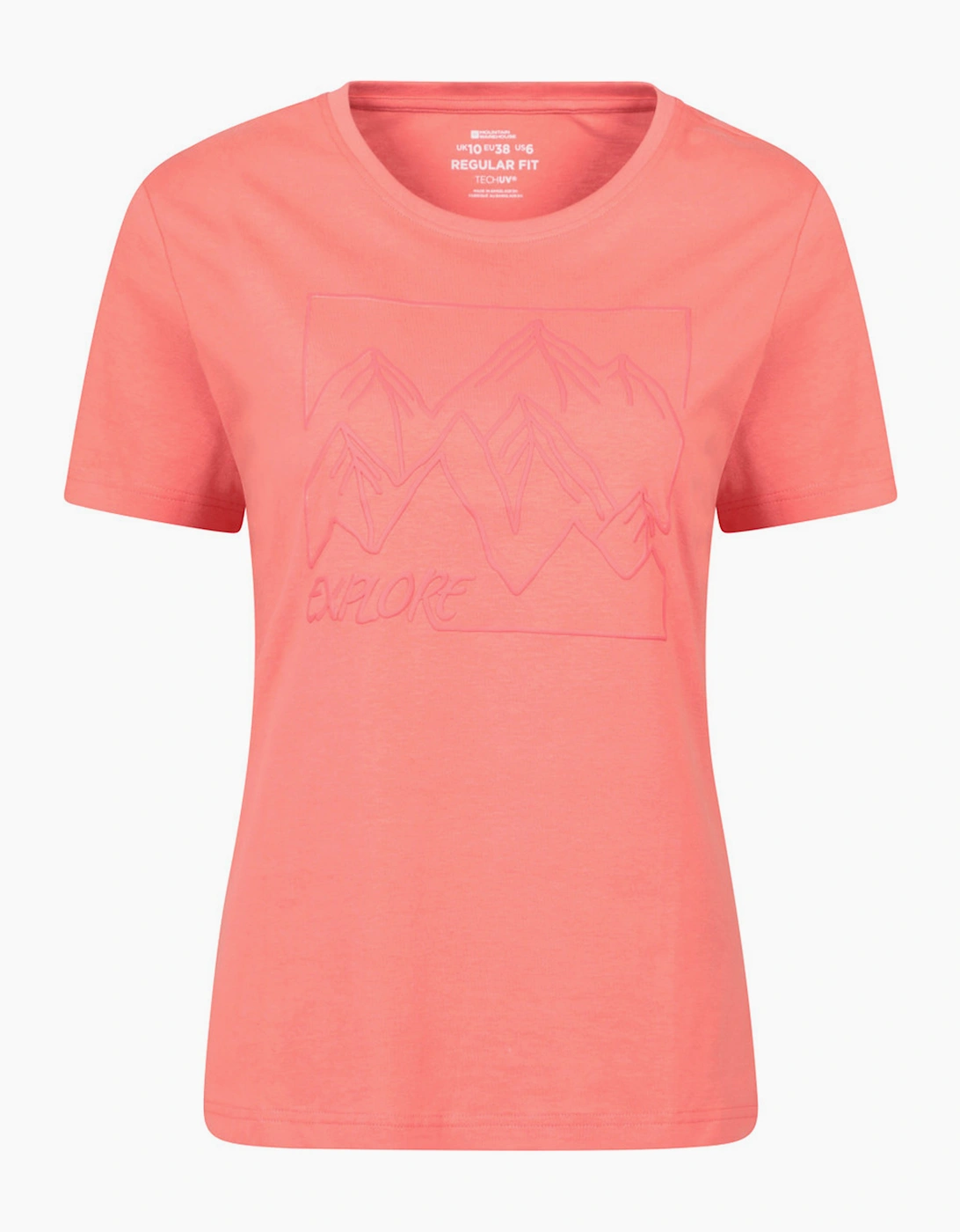 Women's Mountain Warehouse Womens/Ladies Hiking Trail T-Shirt - Pink - Size, 18