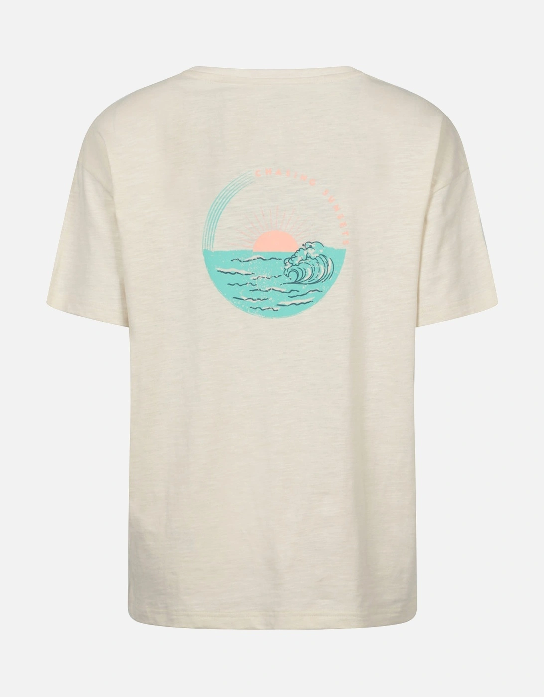 Womens/Ladies Sea Circle Relaxed Fit T-Shirt