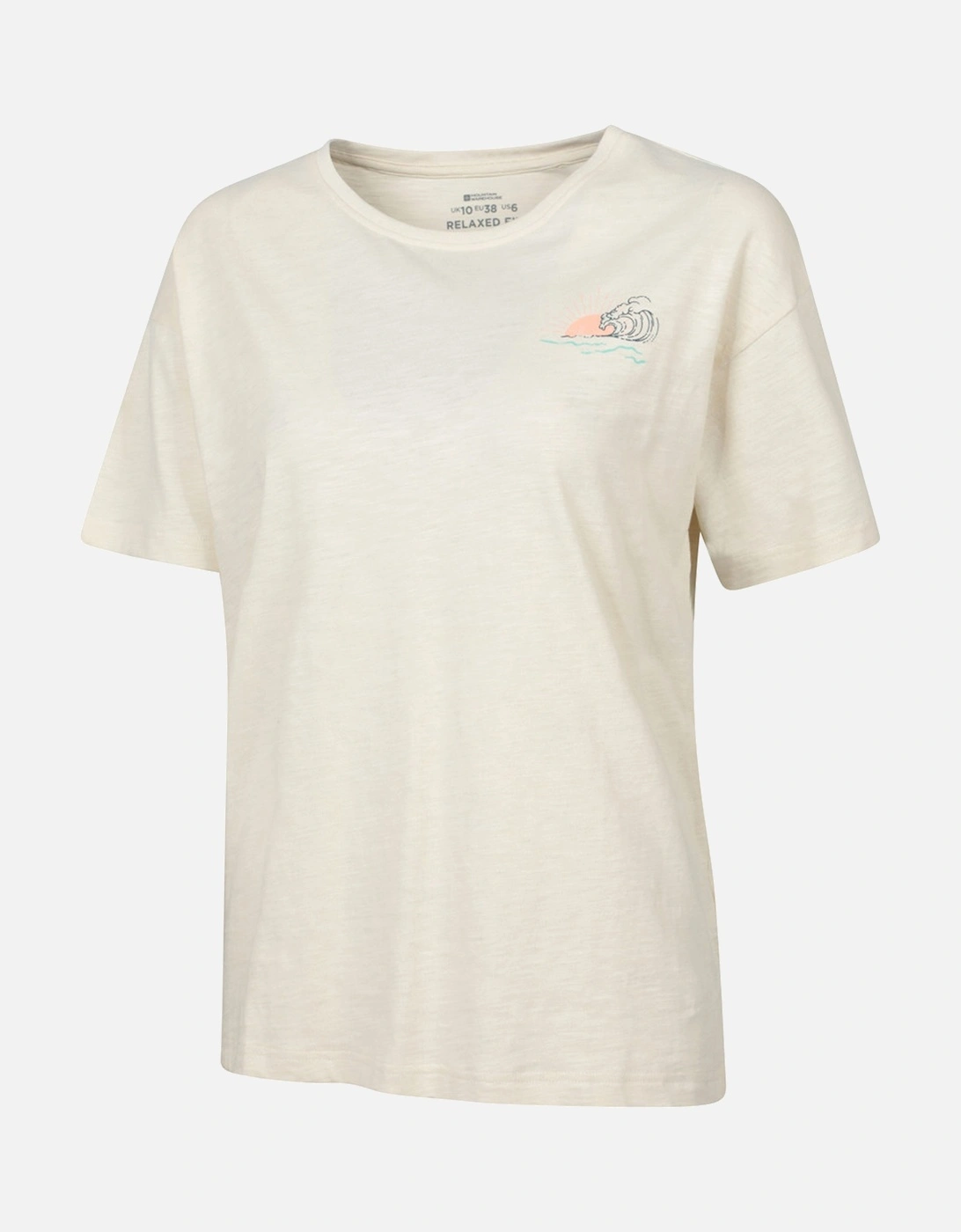 Womens/Ladies Sea Circle Relaxed Fit T-Shirt