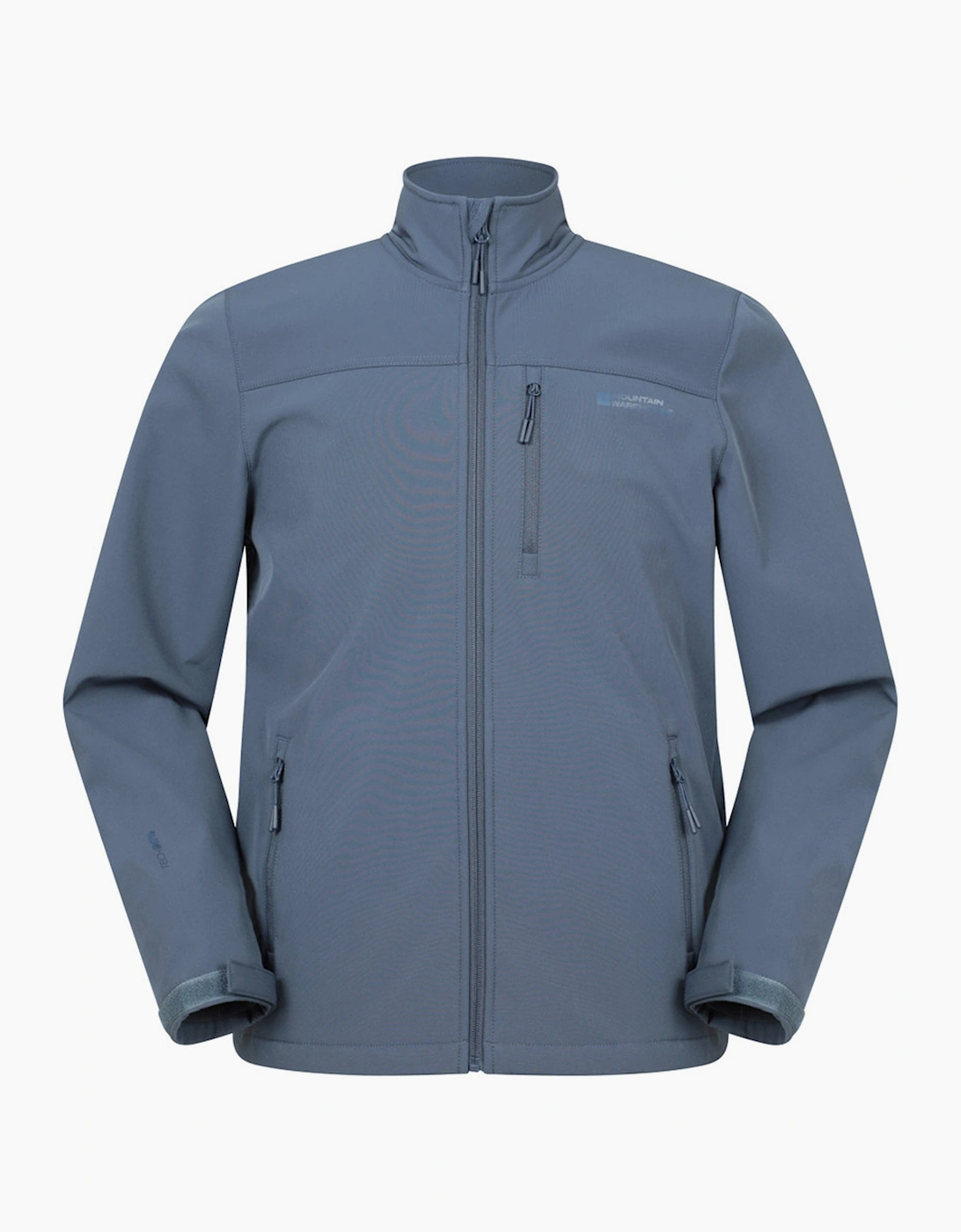 Mountain Warehouse Men's Blue Grasmere Water Resistant Soft Shell Jacket - Size 38/Regular