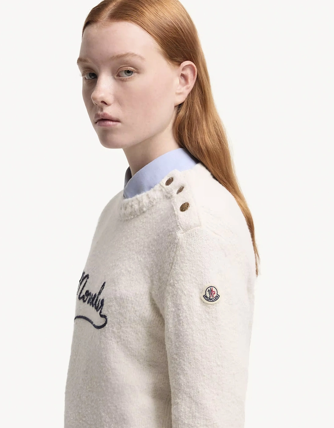 Womens Branded Sweatshirt Cream