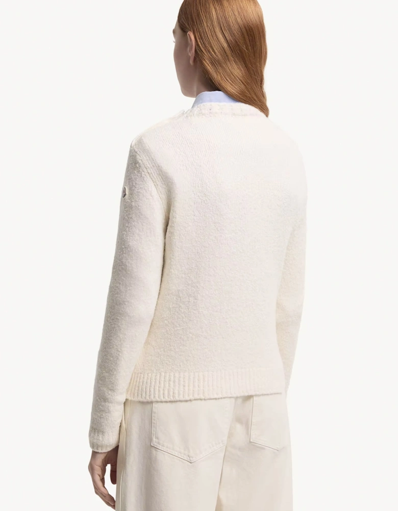 Womens Branded Sweatshirt Cream