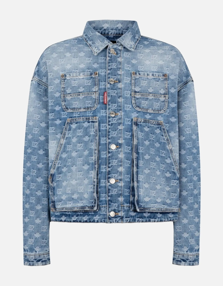 Denim Utility Jacket Blue
