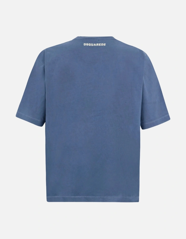 Loose Fit Bad Boys Tee Blue