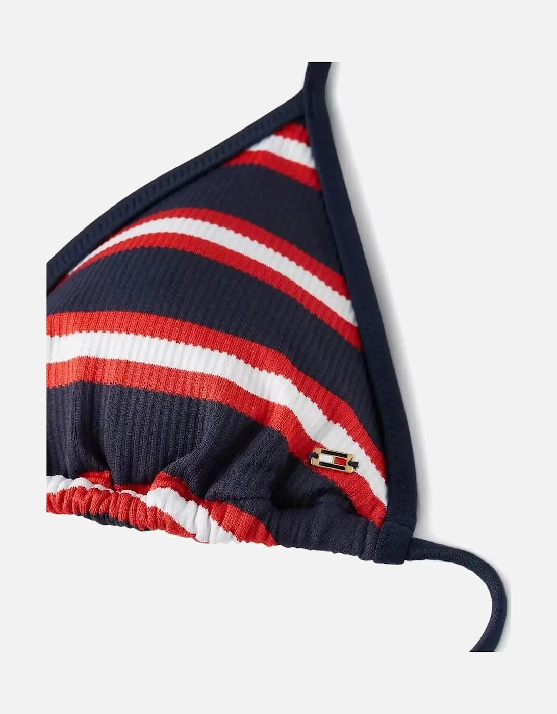 TH Texture Triangle Bikini Top, New Preppy Stripe Navy
