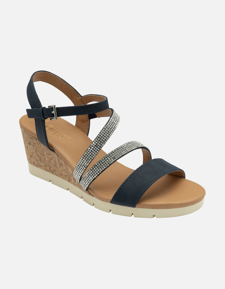 Goldie Womens Wedge Sandals