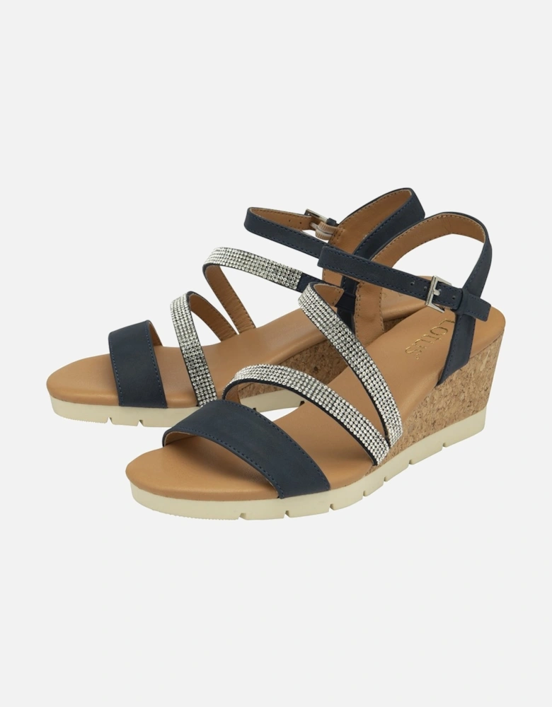 Goldie Womens Wedge Sandals
