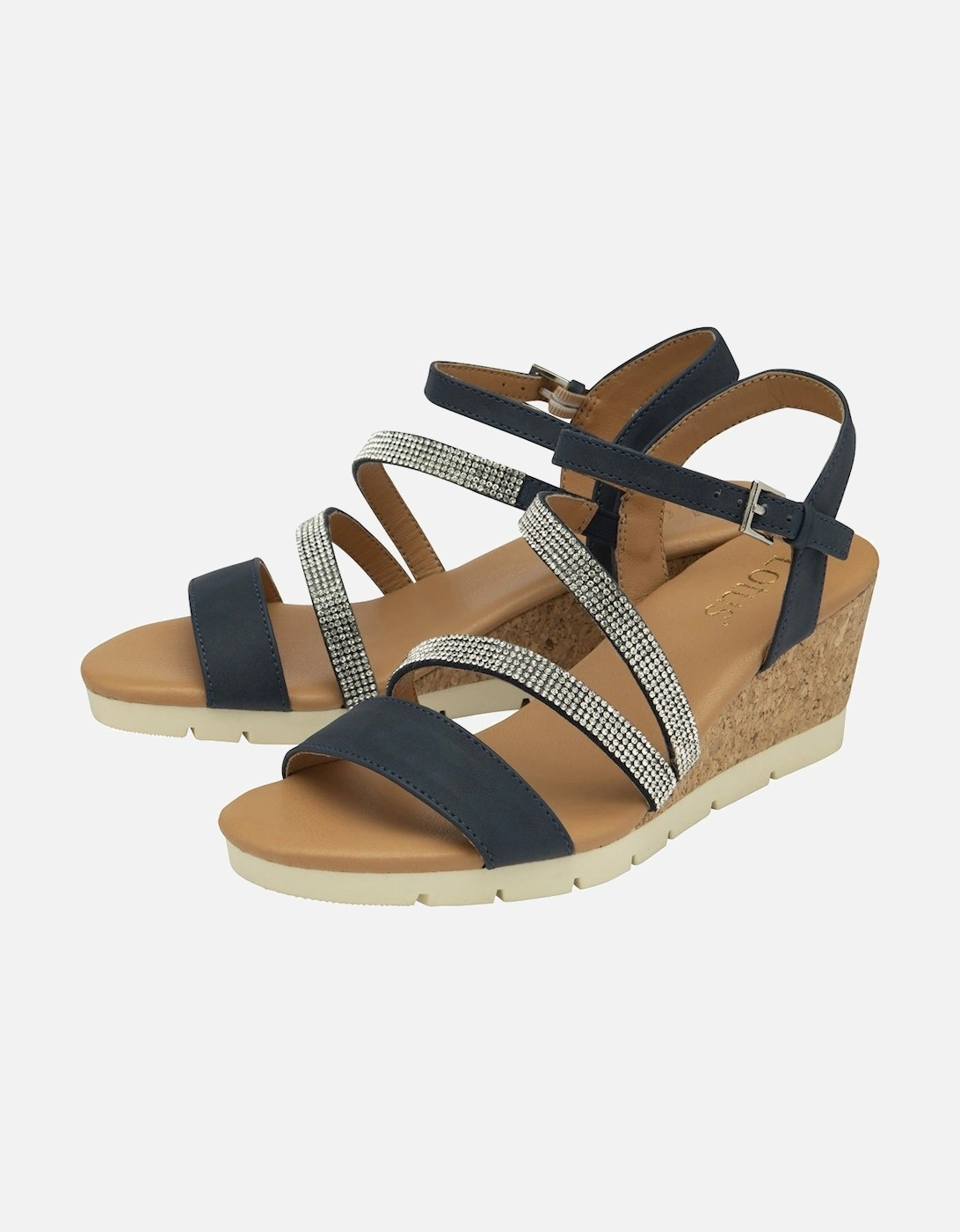 Goldie Womens Wedge Sandals